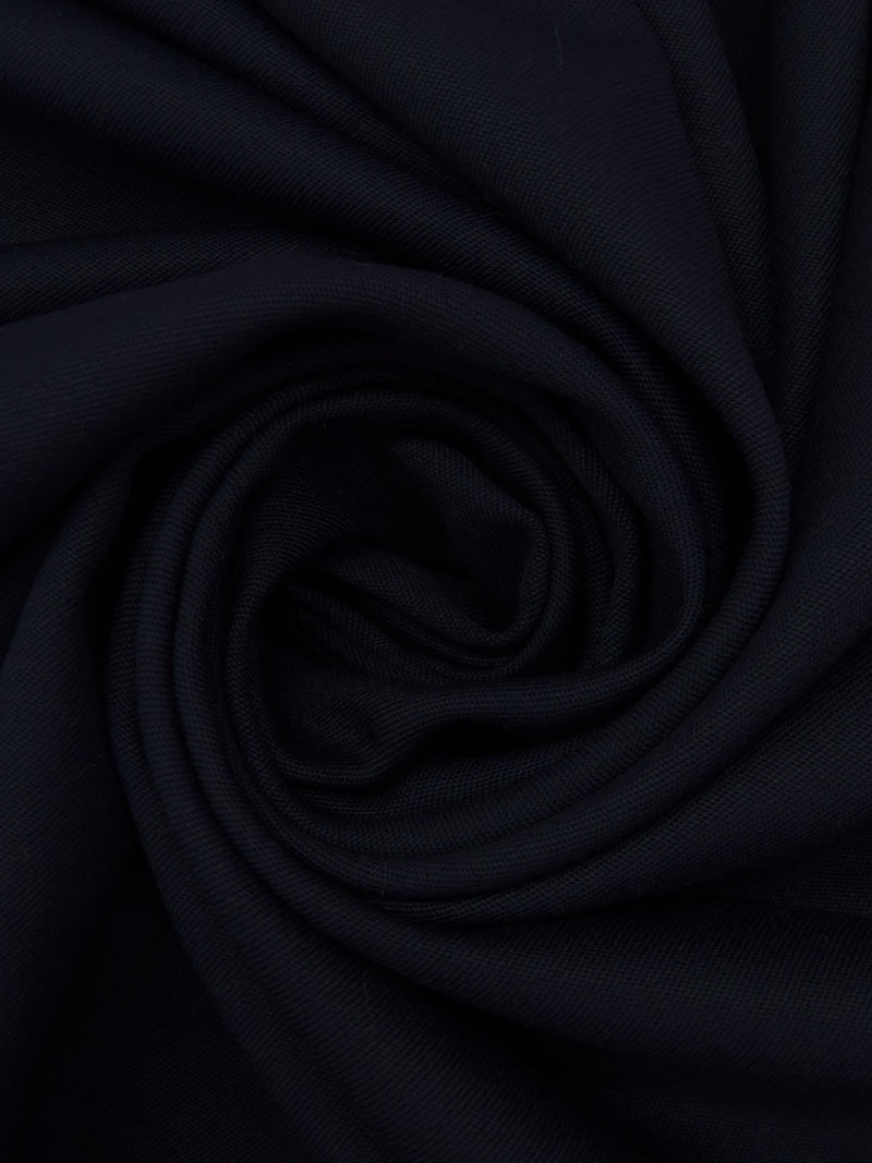 Dark Midnight Navy Wool/Nylon Twill Suiting - NY Designer - 60W