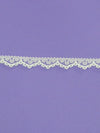 1/2" Alabaster 100% Polyester Fan Lace Edging Trim