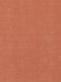 Adobe Orange 100% Linen Leno Plaid Weave Linen 58W