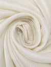 Almond 100% Rayon Satin-Faced Crinkle Sheer Woven - NY Designer - 46W