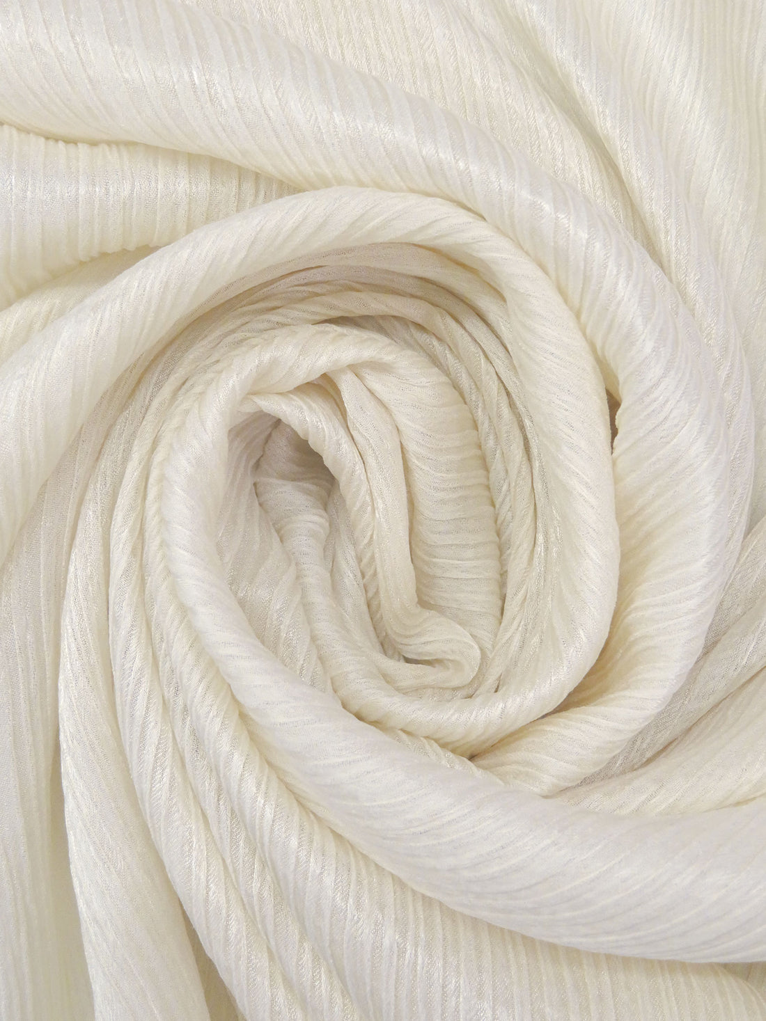 Almond 100% Rayon Satin-Faced Crinkle Sheer Woven - NY Designer - 46W
