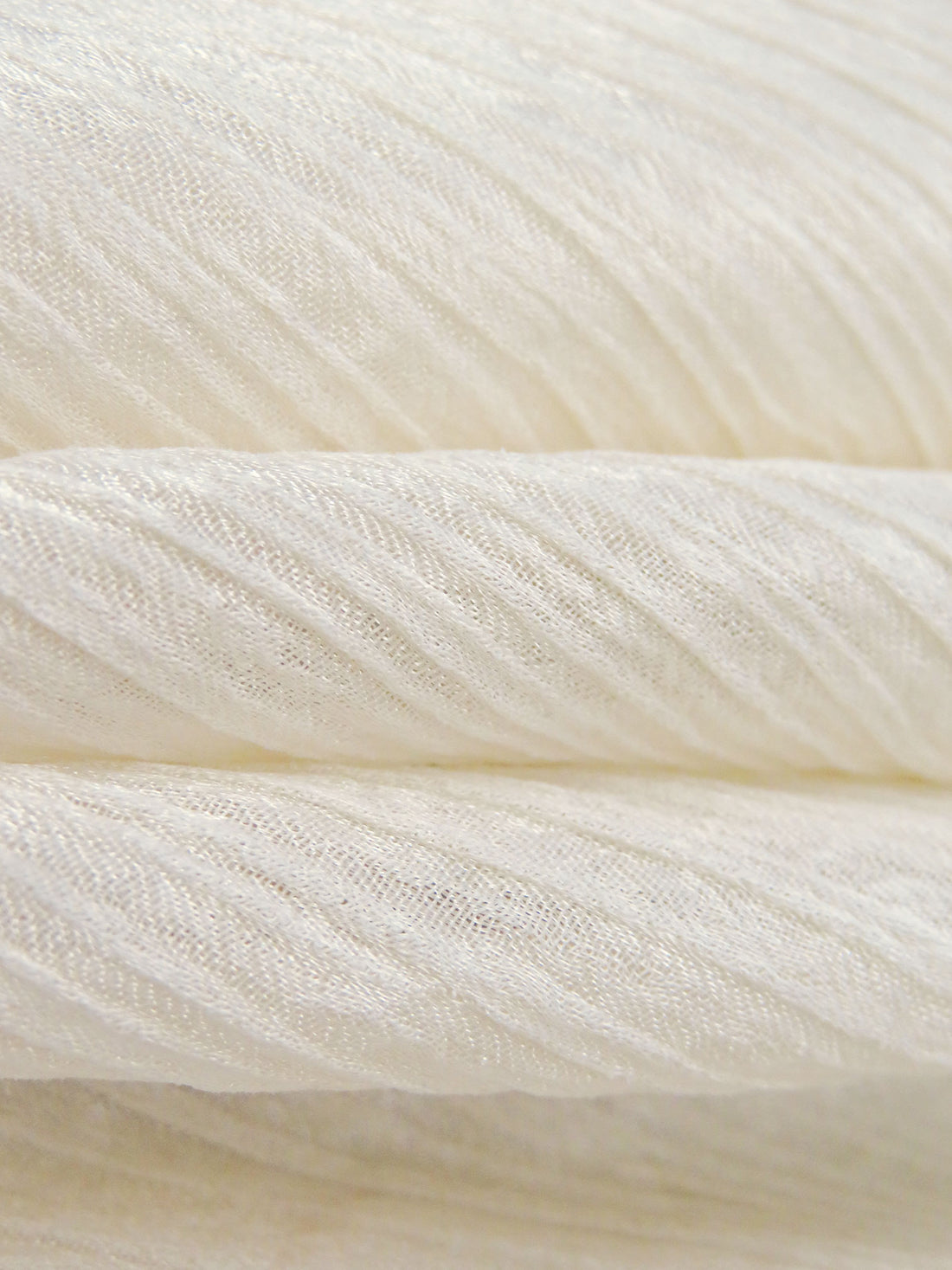 Almond 100% Rayon Satin-Faced Crinkle Sheer Woven - NY Designer - 46W