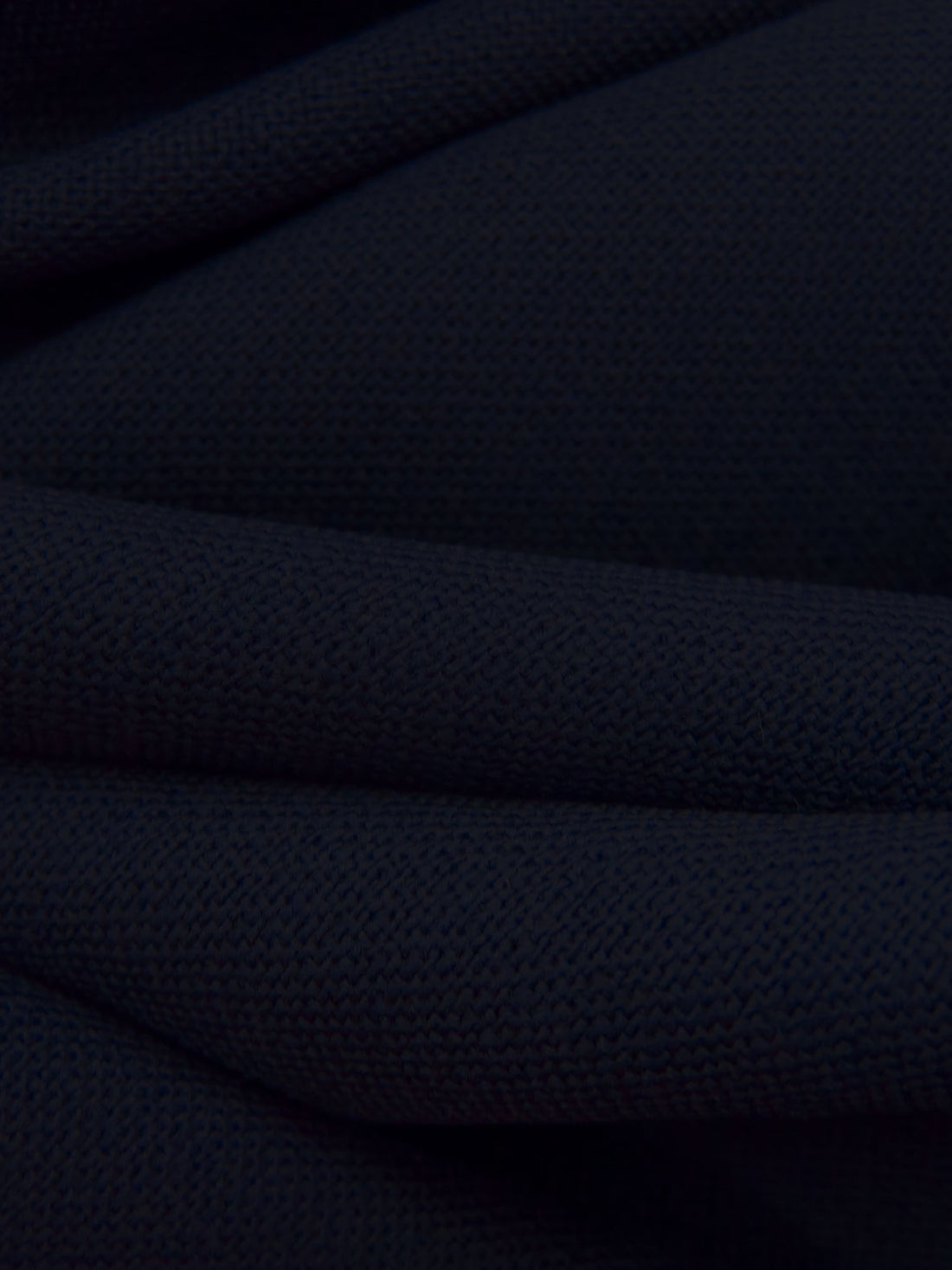 Midnight Blue Wool/Lycra Double Weave Suiting - NY Designer - 58W