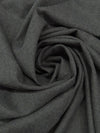 Heathered Pewter Gray Wool/Polyester Flannel Suiting - Imported From Italy - 56W