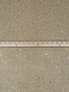 Tan/Silver/Black Polyester/Lycra Fused Sequins and Foil Puckered Dot Double Knit - NY Designer - 48W