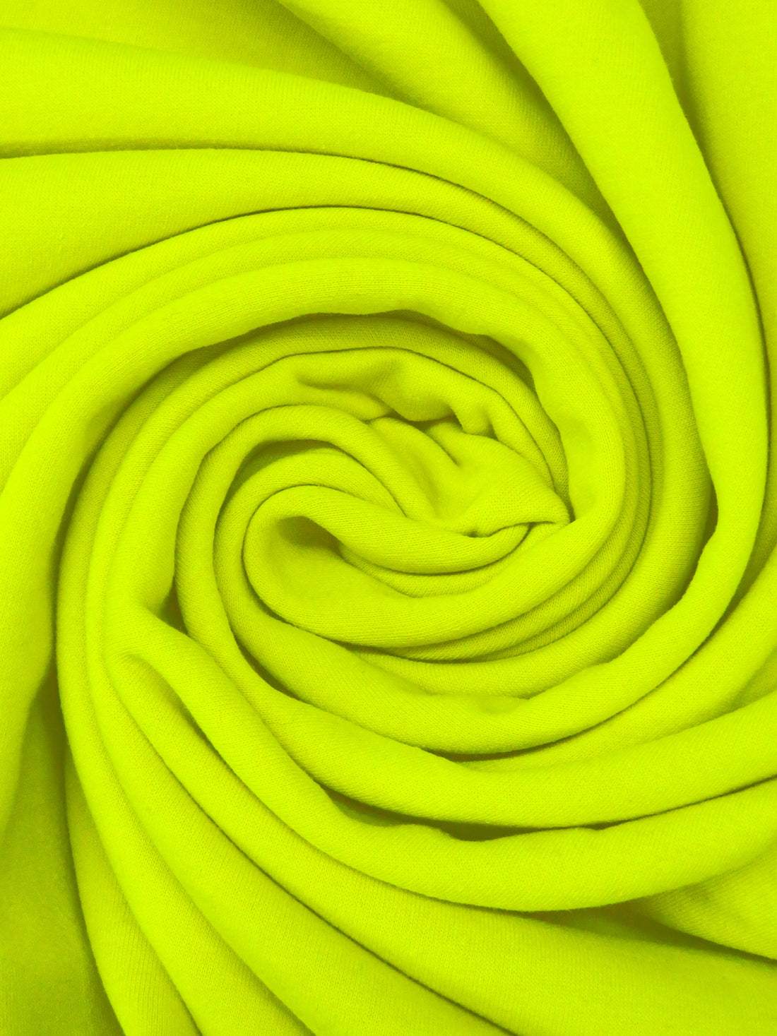 Safety Yellow Polyester/Nylon/Spandex Power Stretch Sweatshirt Fleece - Polartec - 60W