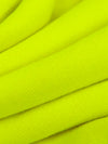 Safety Yellow Polyester/Nylon/Spandex Power Stretch Sweatshirt Fleece - Polartec - 60W