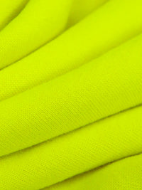 Safety Yellow Polyester/Nylon/Spandex Power Stretch Sweatshirt Fleece - Polartec - 60W