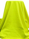 Safety Yellow Polyester/Nylon/Spandex Power Stretch Sweatshirt Fleece - Polartec - 60W