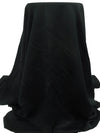 Raven Black Cotton/Rayon/Polyester Sateen Shirting - NY Designer - 58W