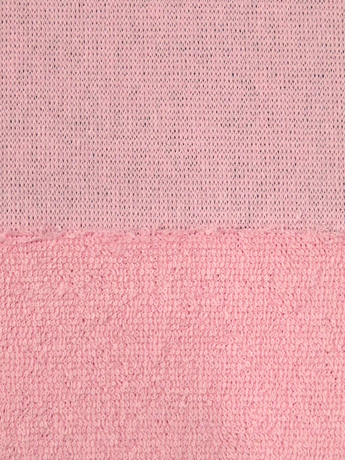 Light Pink Cotton/Polyester Terry Knit 63W