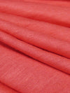 Hot Living Coral Pink 100% Rayon Jersey Knit 58W