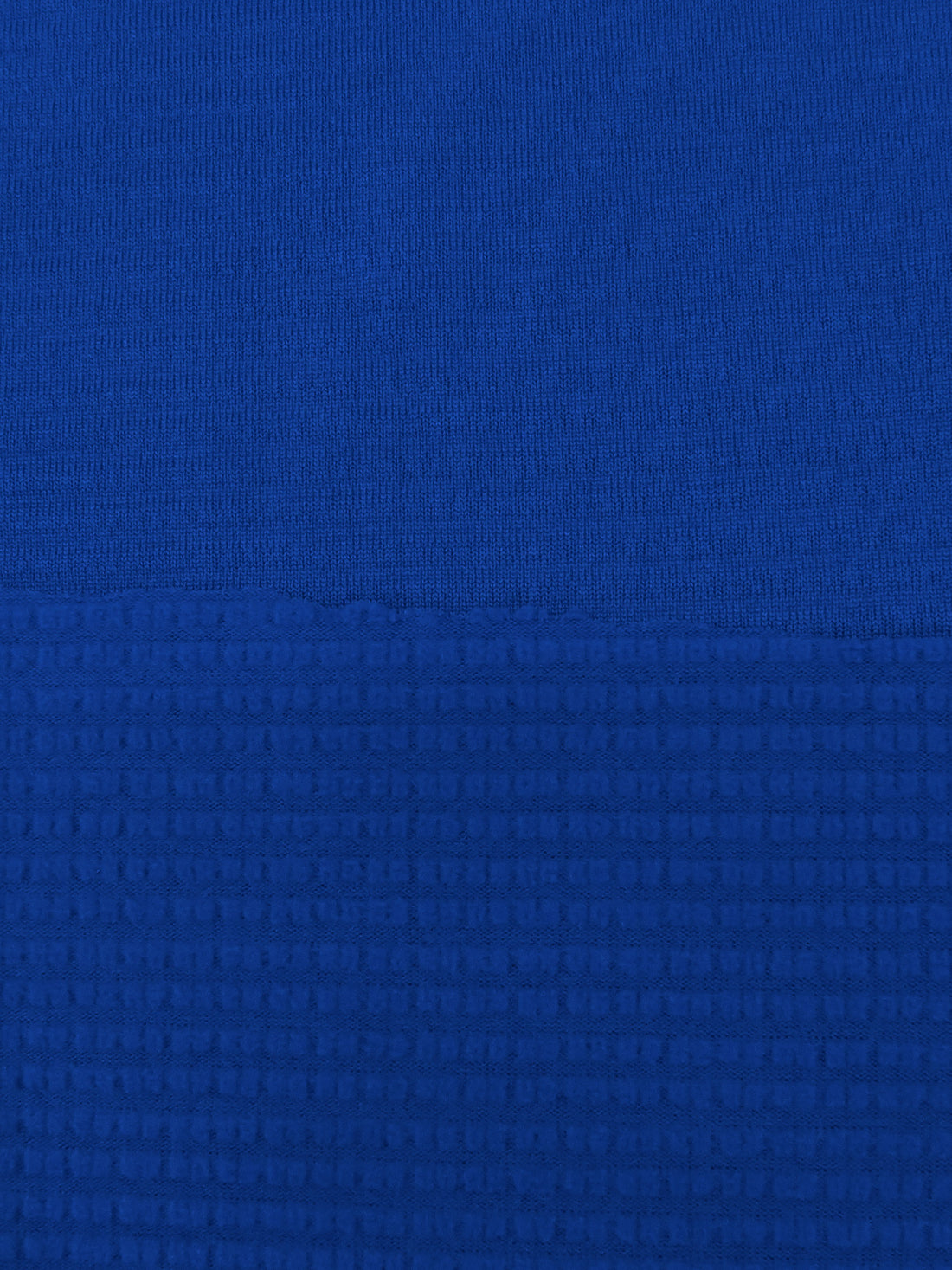 Resolution Blue Polyester/Spandex Power Grid Fleece Knit - Polartec - 62W