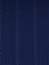 Navy Blue 100% Polyester Vertical Pindot Diamond Stripe Weave Rib Knit 36W