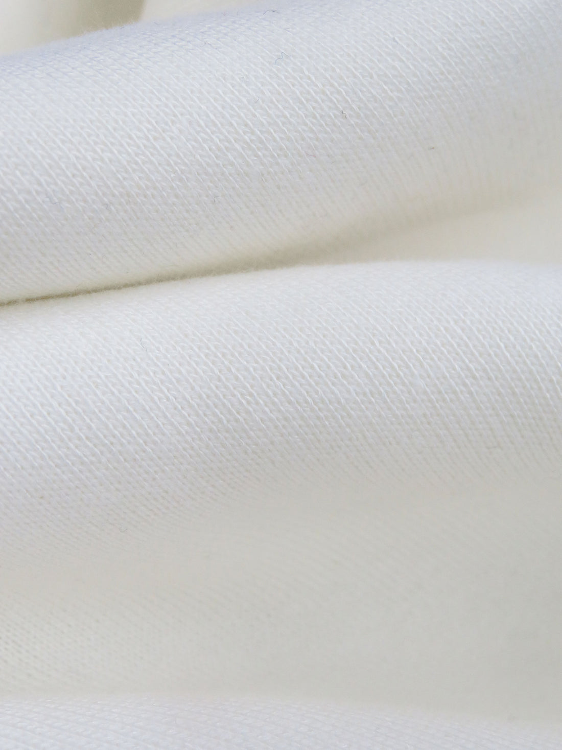 White Bamboo/Cotton Tubular Sweatshirt Fleece 29W