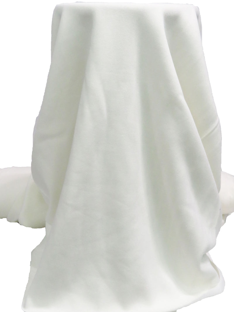 White Bamboo/Cotton Tubular Sweatshirt Fleece 29W