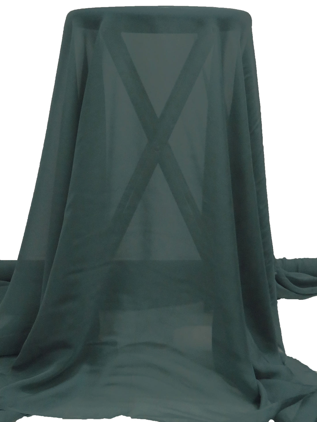 Pacific Sea Teal 100% Silk Habotai - NY Designer - 52W