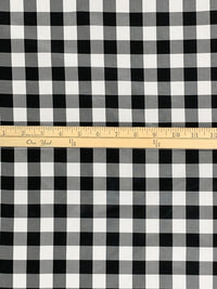 Off-White/Black 100% Acetate Gingham Taffeta 65W