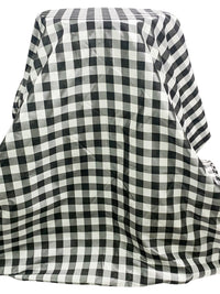 Off-White/Black 100% Acetate Gingham Taffeta 65W