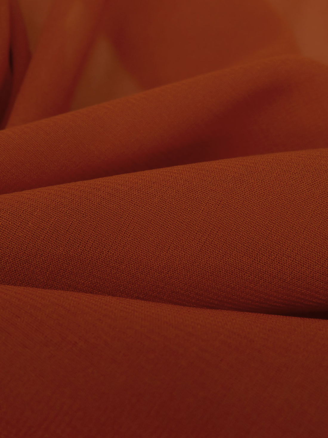 Dark Rust Orange Silk/Spandex Stretch Chiffon - NY Designer - 53W