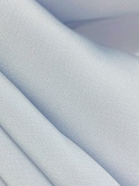 Palest Sky Blue 100% Silk Crepe de Chine - NY Designer - 42W