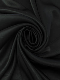 Black 100% Silk Charmeuse - NY Designer - 42W