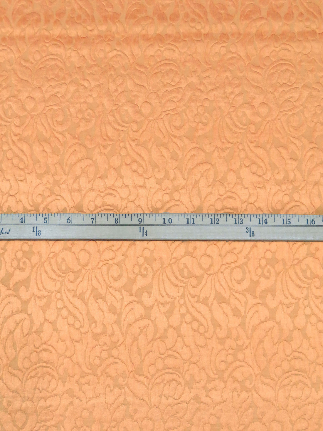 Mellow Apricot Acetate/Cotton/Rayon Ornate Weave Brocade - Imported From Italy - 55W