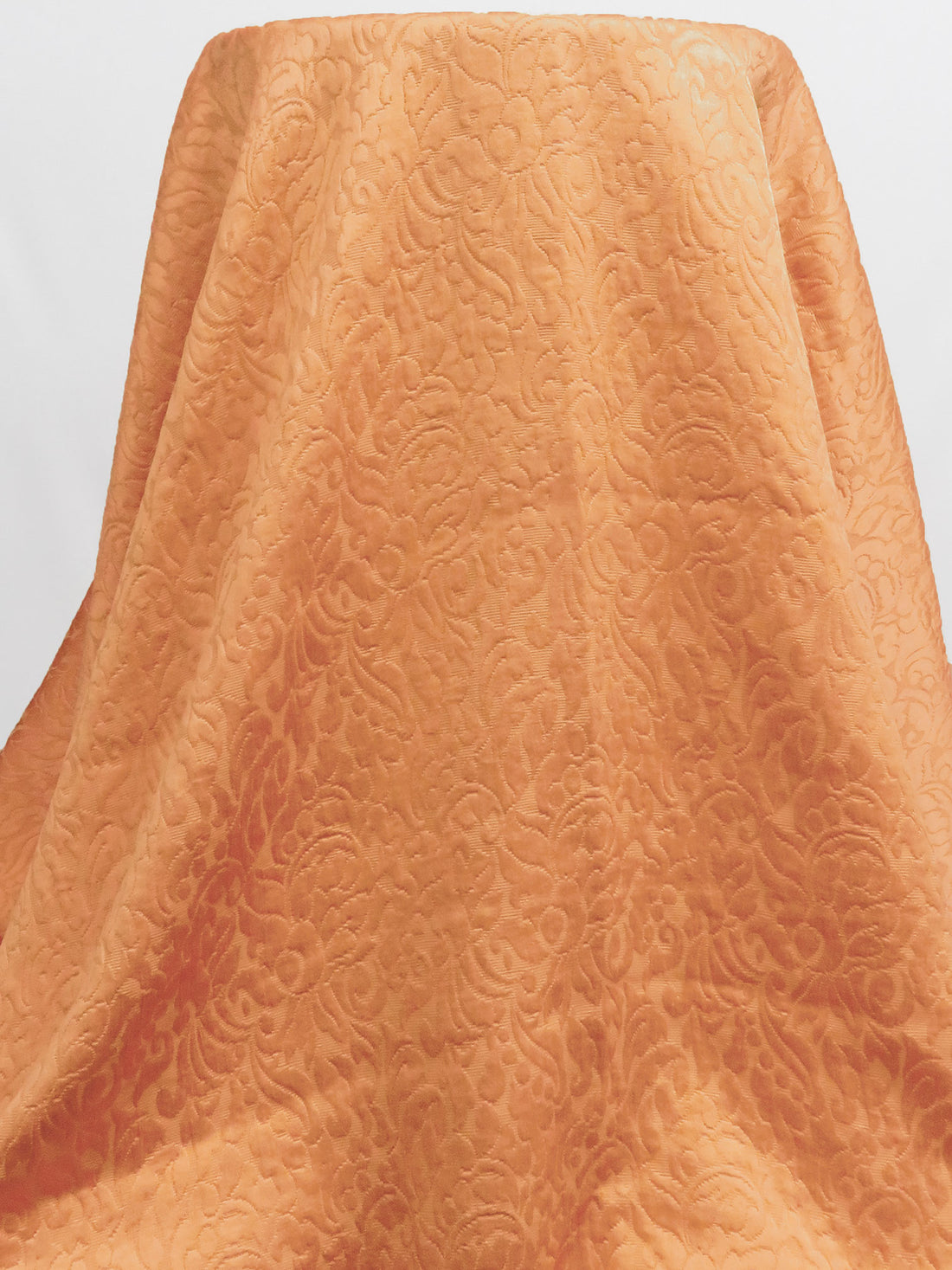 Mellow Apricot Acetate/Cotton/Rayon Ornate Weave Brocade - Imported From Italy - 55W
