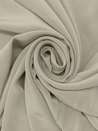 Stone Gray 100% Silk Crepe de Chine - NY Designer - 42W