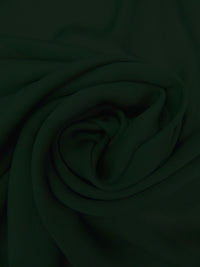 Dark Phthalo Green 100% Silk Double Georgette - NY Designer - 42W