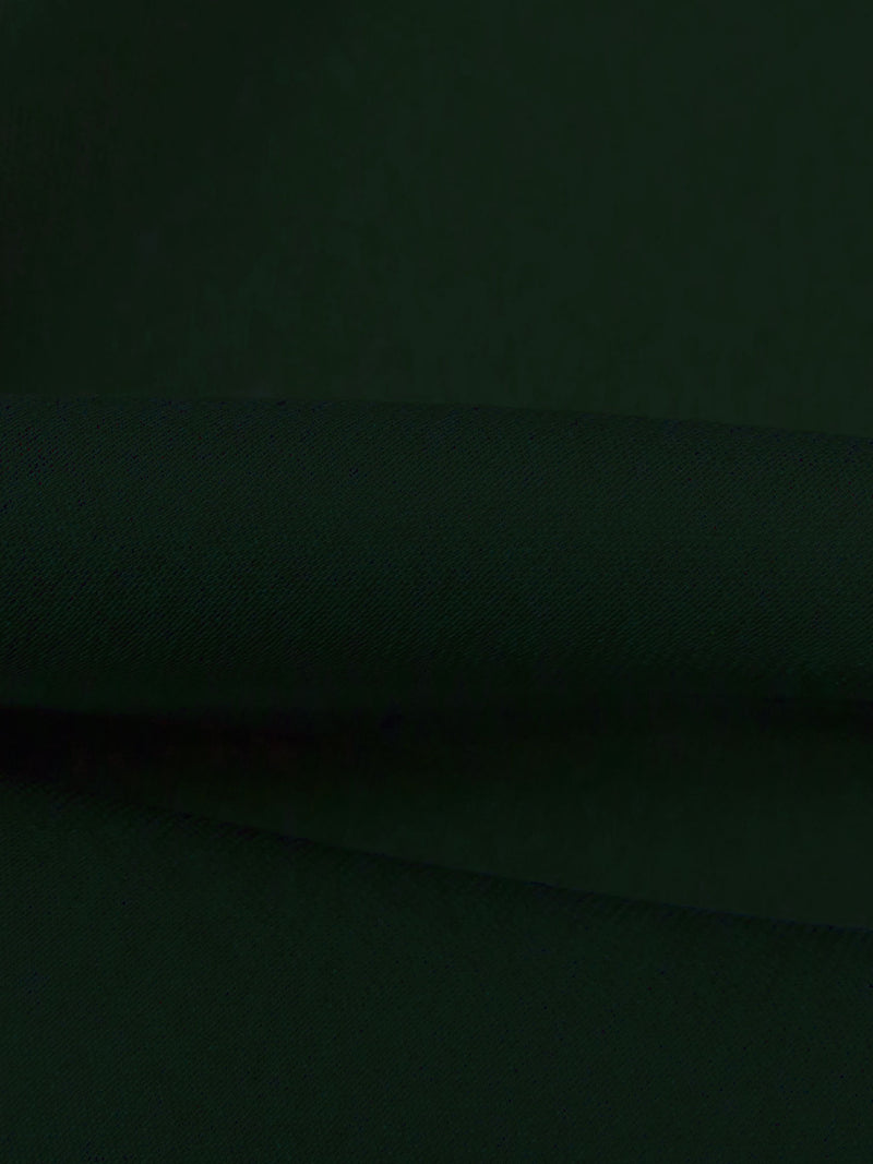Dark Phthalo Green 100% Silk Double Georgette - NY Designer - 42W