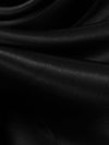 Pitch Black 100% Silk Charmeuse - NY Designer - 44W