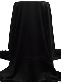 Pitch Black 100% Silk Charmeuse - NY Designer - 44W