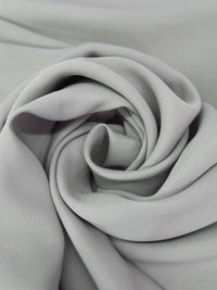 Light Gray 100% Silk 3 Ply Crepe - NY Designer - 42W
