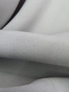 Light Gray 100% Silk 3 Ply Crepe - NY Designer - 42W