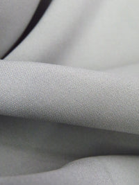 Light Gray 100% Silk 3 Ply Crepe - NY Designer - 42W