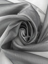 Dim Gray 100% Silk Organza - NY Designer - 41W