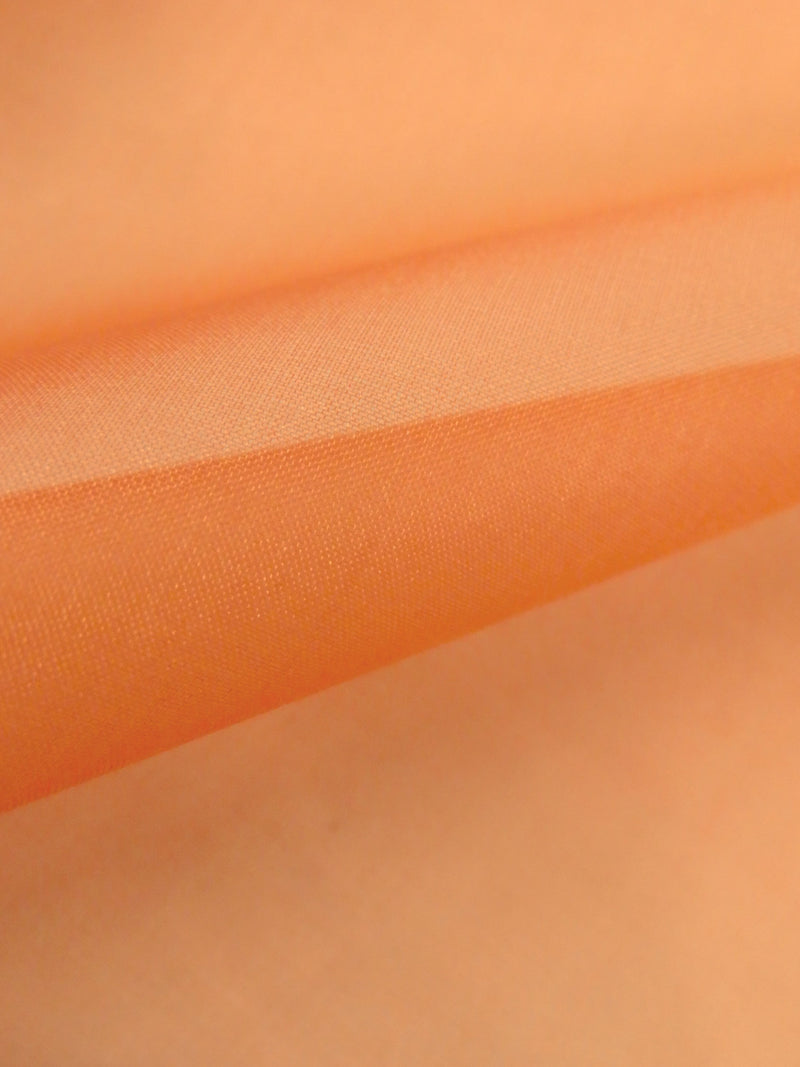 Vivid Tangelo 100% Silk Organza - NY Designer - 42W