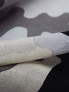 Black/Cloud Gray/Beige/Multi 100% Silk Camouflage Print Chiffon - NY Designer - 43W