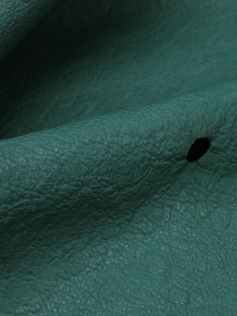 Dark Jade Green Leather Skin - 5-7 Square Feet