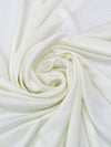 Milk White 100% Polyester Matte Knit Lining 54W