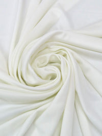 Milk White 100% Polyester Matte Knit Lining 54W