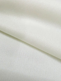 Milk White 100% Polyester Matte Knit Lining 54W