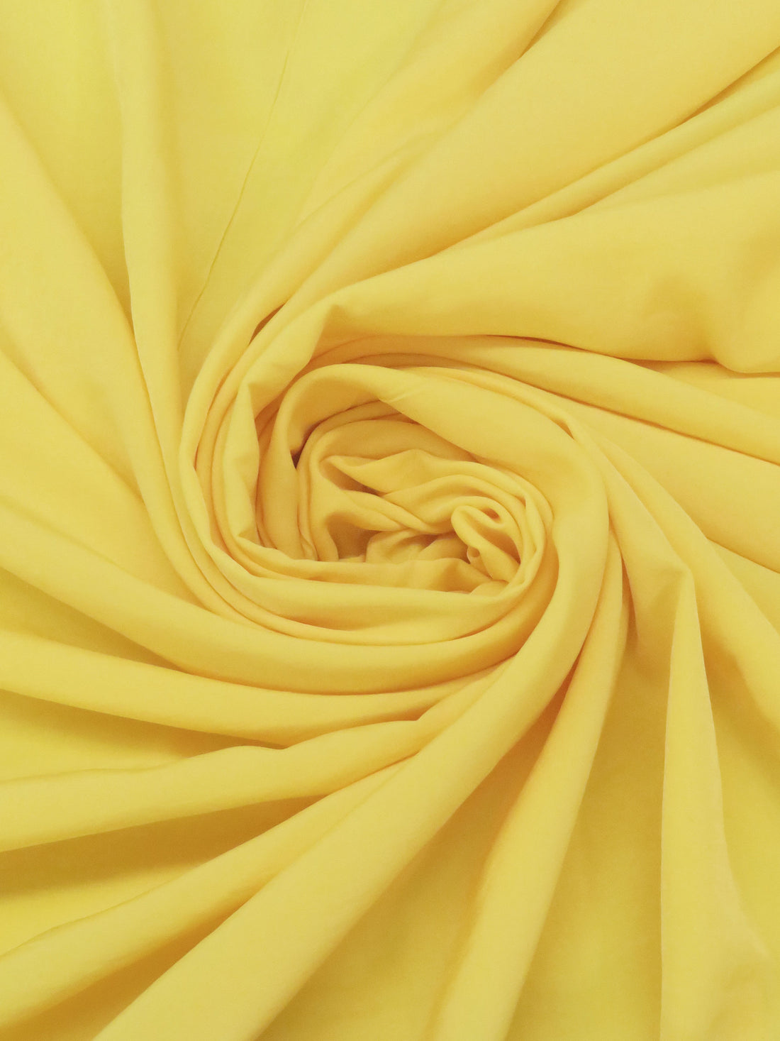 Daffodil Yellow 100% Polyester Challis 58W