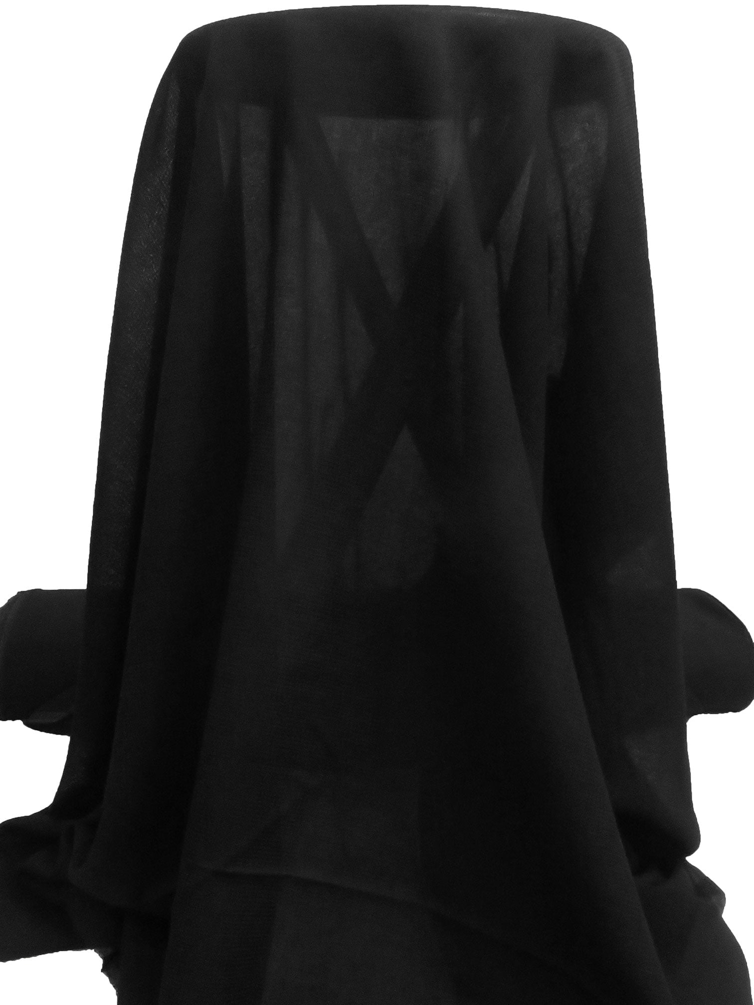 Spider Black 100% Wool Gauze - Imported From Italy - 61W – Fabric Mart