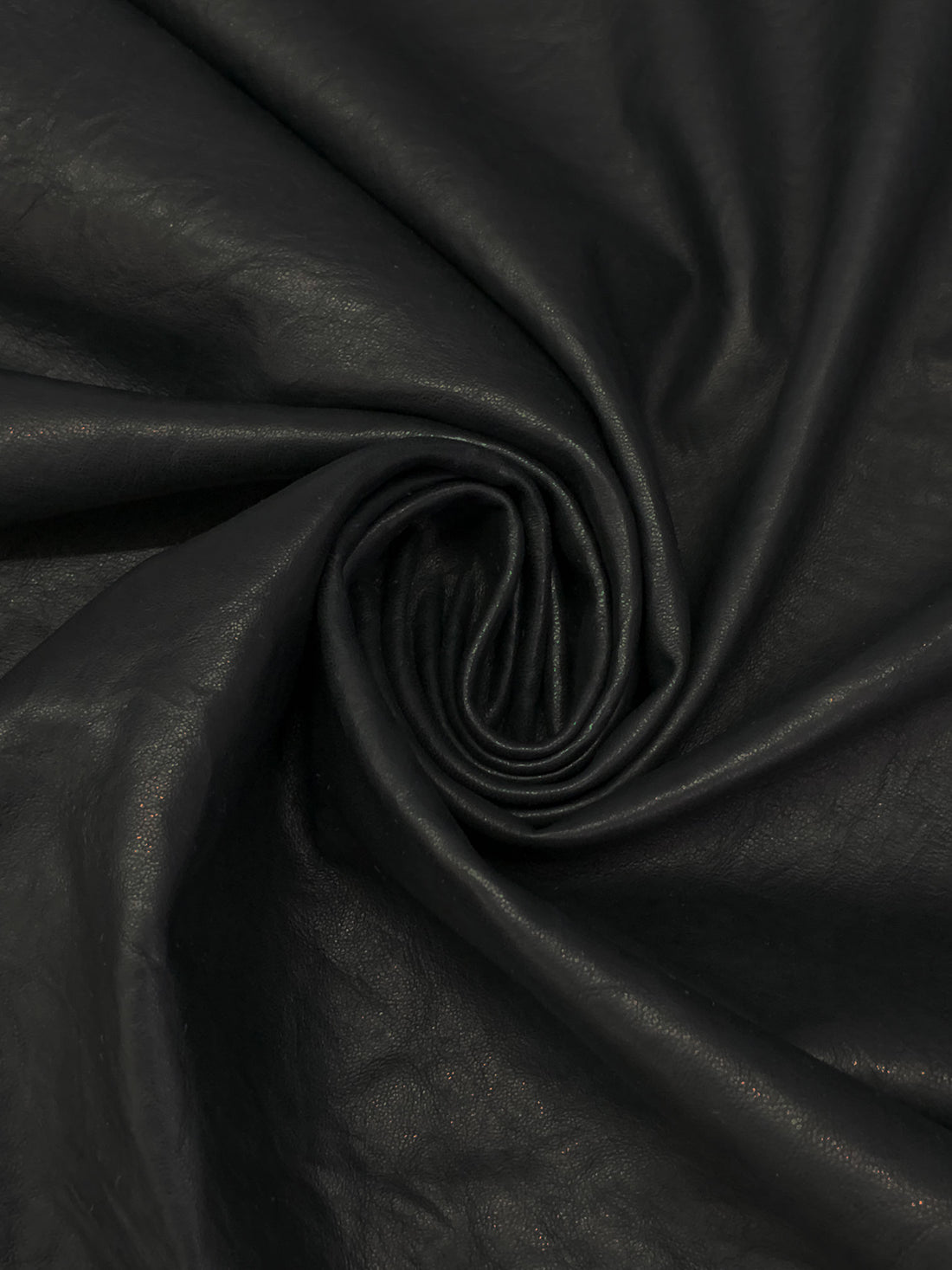 Rugged Black 100% Leather Skin - 6-7 Square Feet - LA Designer