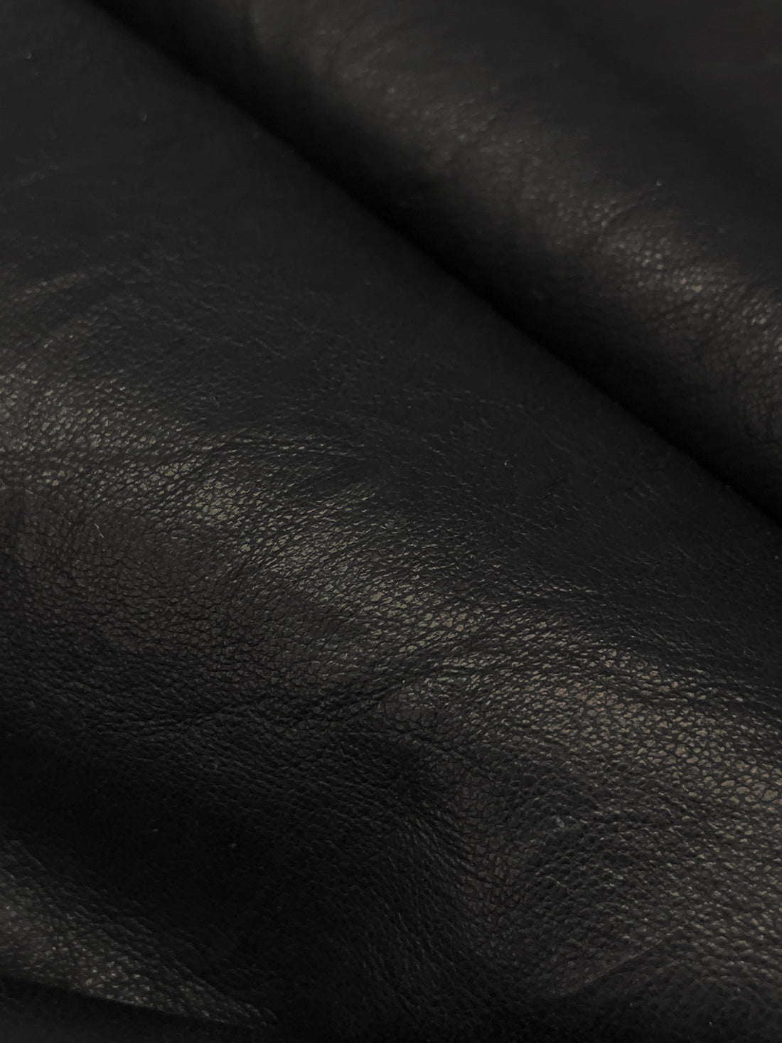 Rugged Black 100% Leather Skin - 6-7 Square Feet - LA Designer