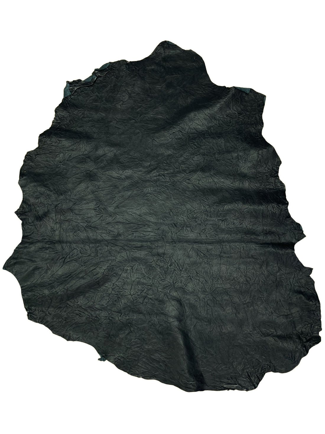 Rugged Black 100% Leather Skin - 3.5-5 Square Feet - LA Designer