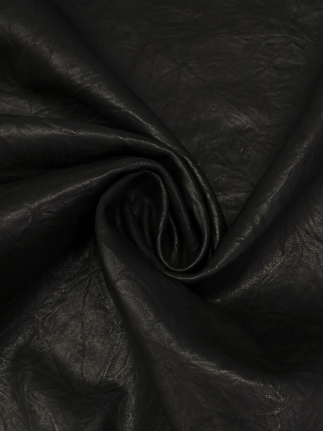 Rugged Black 100% Leather Skin - 3.5-5 Square Feet - LA Designer