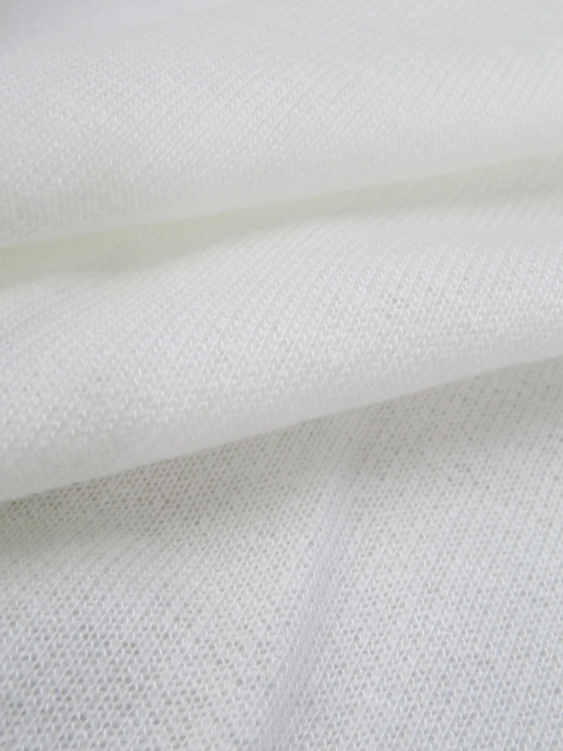 Warm White 100% Cotton French Terry Knit 68W